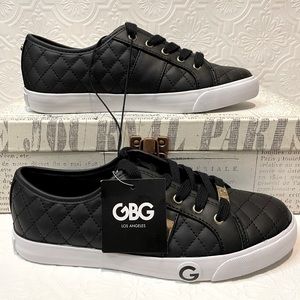 G by Guess Byrone Black Quilted Sneakers Women’s size 8 Brand New with tags